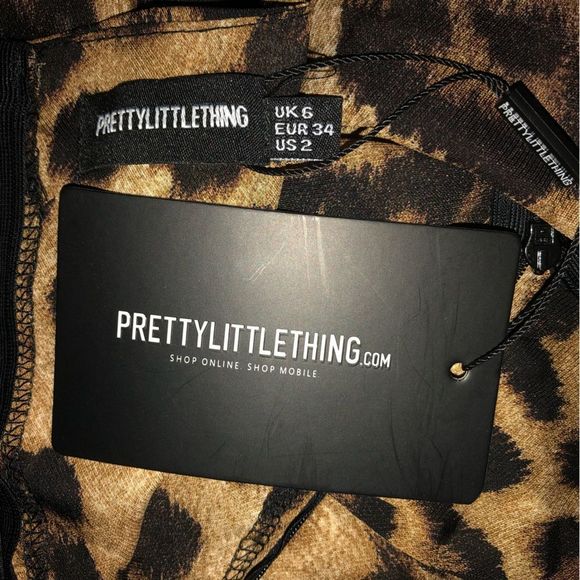 NWT animal print cocktail party dress Sz S - Picture 8 of 9